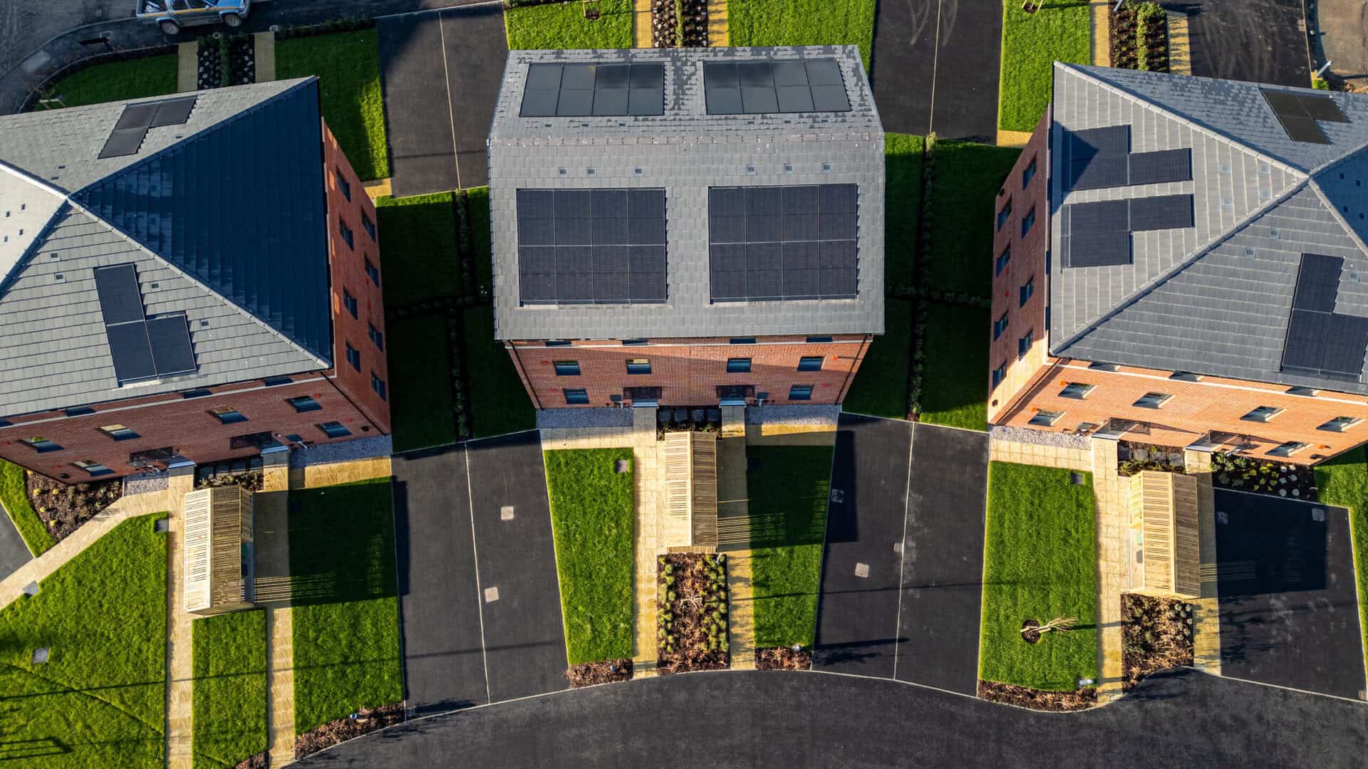 Solar panels installed on homes in Thirsk