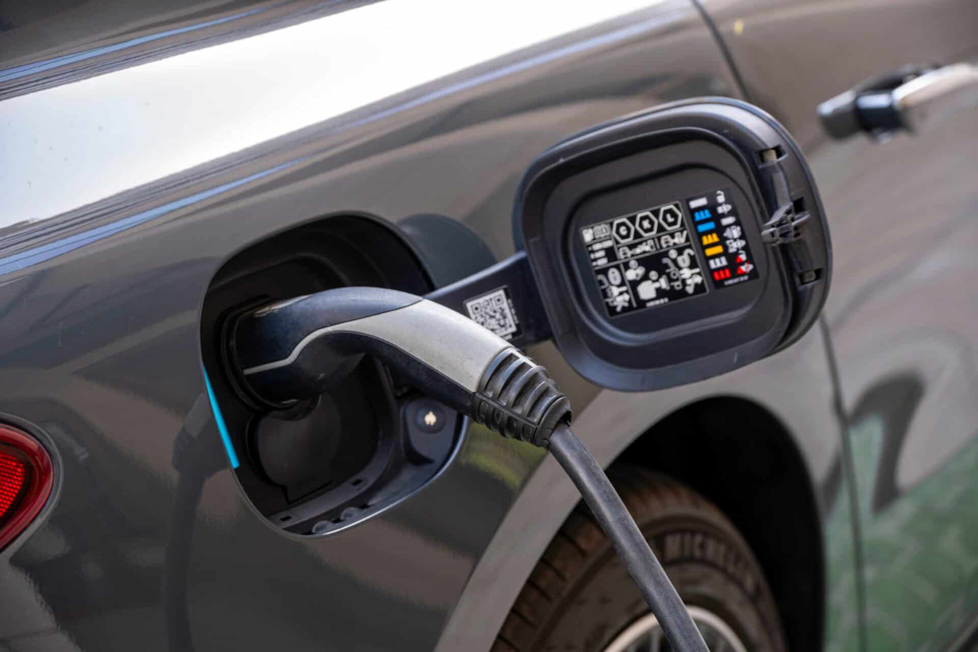 EV car charging Point, Electric car charging station for charge EV battery, Plug for vehicle with electric engine
