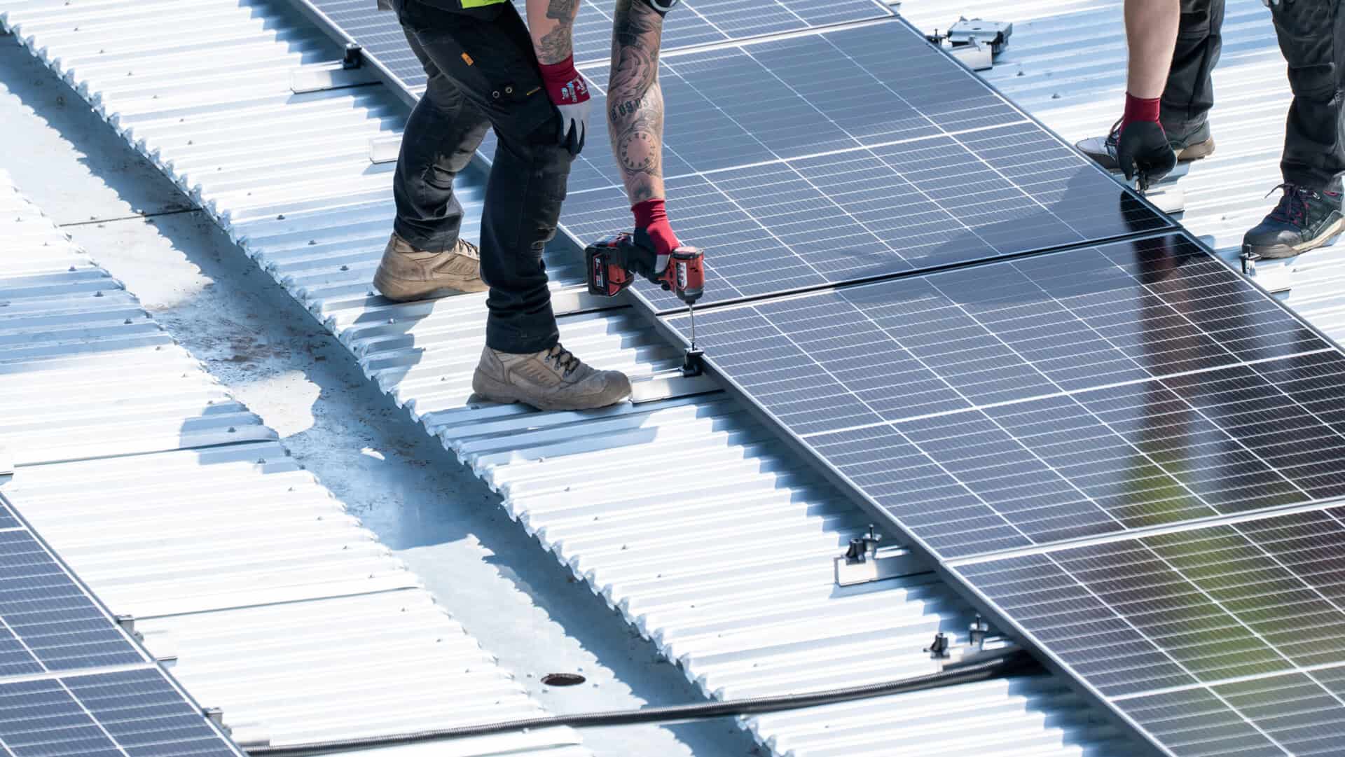 Commercial Solar panel installation